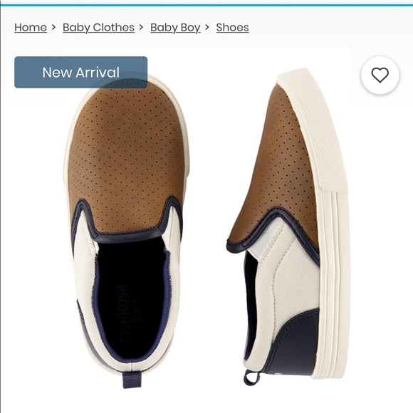 NWT OshKosh Tan High Top Sneakers shoes Boys 10,12